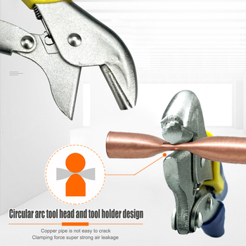 CT-201B Pinceta za zatvaranje tipa B, bakrena cijevna kliješta, ploske čeljusti, zrakonepropusno i fluor-tvrdo brtvljenje