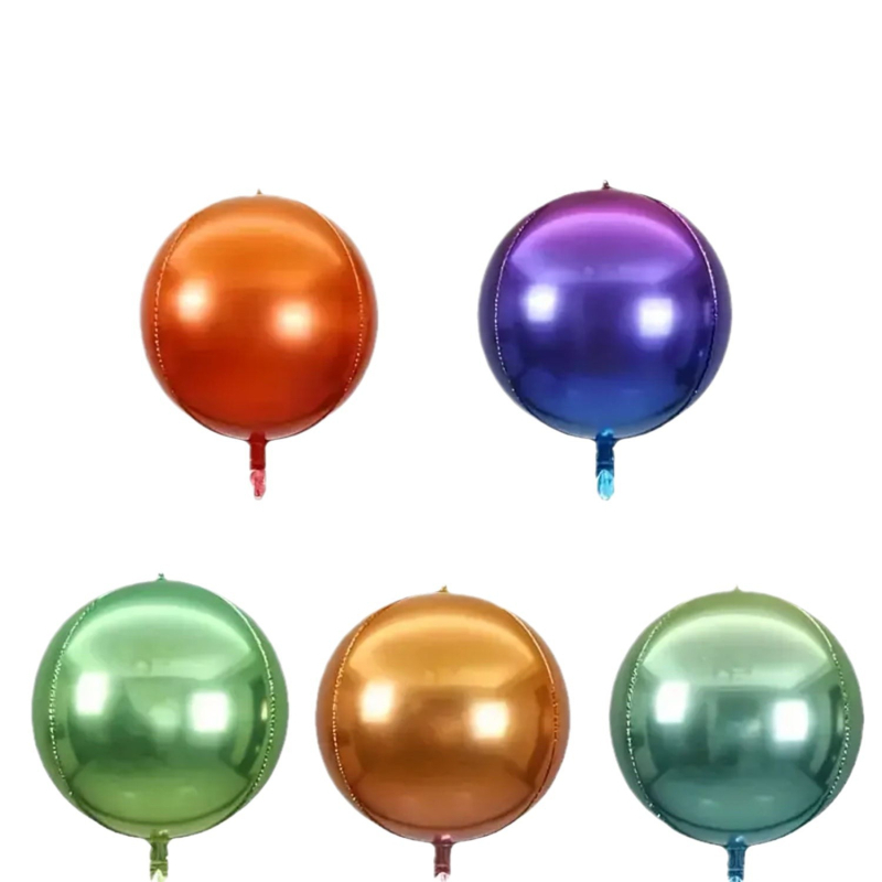 Aliuminio plėvelės balionas – apvalus, be logotipo; Medžiaga: aliuminio plėvelė; Tinkamas gimtadieniams, Kalėdoms ir Valentino dienai