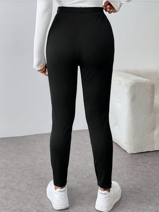 Ženske joga hlače - visok pojas, bootcut kroj, mikroelastične, tanko poliester platno (95%+ poliester)