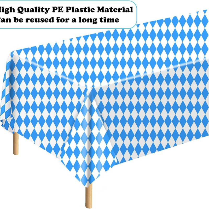 Vienkartinė PE staltiesė, stačiakampė, biologiškai suyranti, vakarėliams