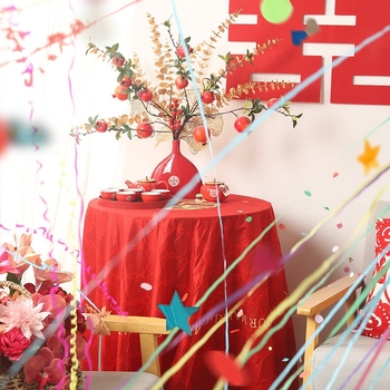 Αξεσουάρ διακόσμησης γαμήλιας αίθουσας – χάρτινη κορδέλα με σχέδιο λουλουδιού για γάμους