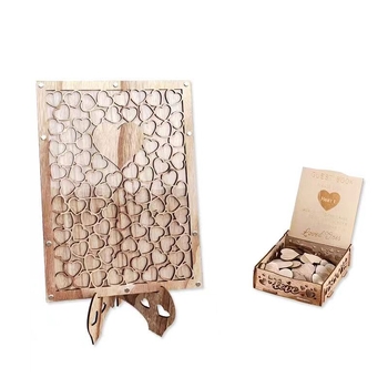 Ξύλινο πλαίσιο εγγραφής γάμου, Boxwood, αγροτικό ύφος, χειροτεχνικό διακοσμητικό στοιχείο