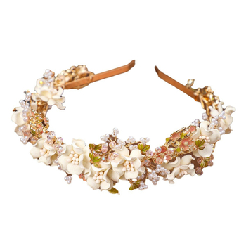 Στέκα μαλλιών με άνθη - απλός σχεδιασμός, υλικό πλαστικό/ρητίνη, προσαρμογή διαθέσιμη