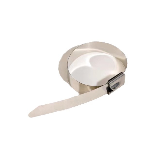 Nerūdijančio plieno 304 kabelių diržai su savispaudimu, plotis 4,6 mm, storis 0,25 mm, ilgiai 150–300 mm, vamzdžių tvirtinimui