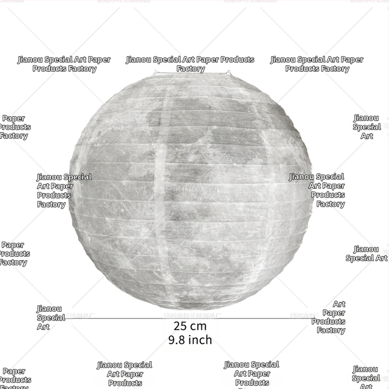 Фенер от хартия с тема Луна и планета — ръчно изработен, кръгла форма, DIY декорация за детски партита и училищна украса
