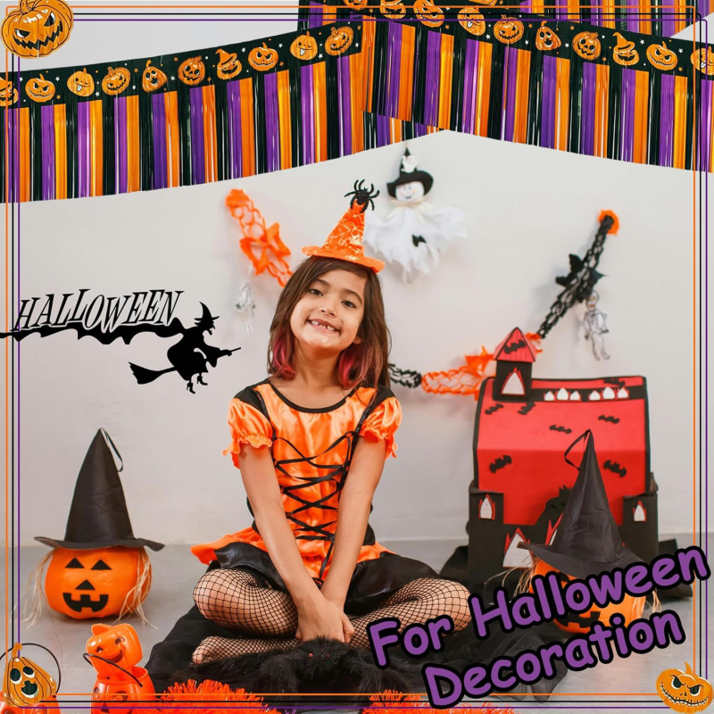 Tu'an zavjesa kiše – Halloween rekvizit za prostor, plastika, kod 2504WC-NGYSHF