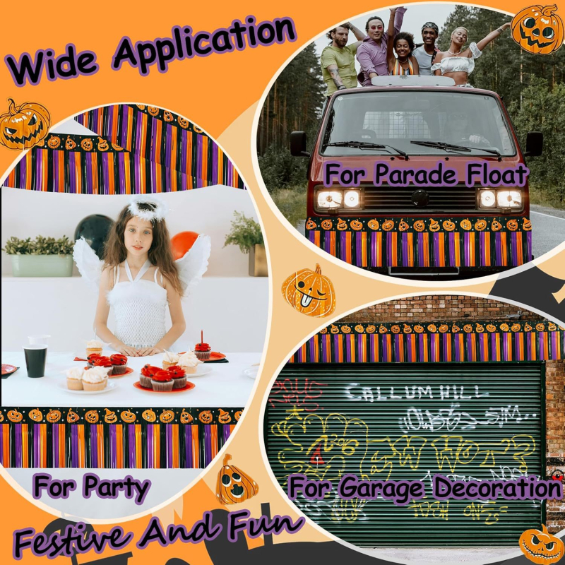 Tu'an zavjesa kiše – Halloween rekvizit za prostor, plastika, kod 2504WC-NGYSHF