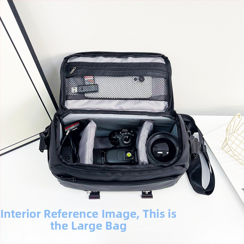 Чанта за DSLR и безогледална камера – нейлонова, водоустойчива, удароустойчива и износоустойчива, за Sony, Canon, Nikon и Fuji, за пътуване