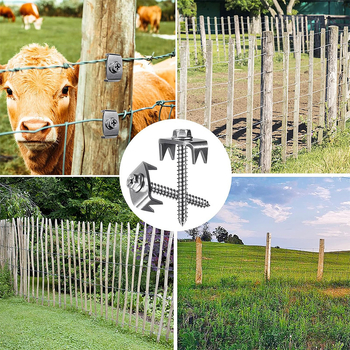 Μεταλλικά καρφιά φράχτη, βαριάς κατασκευής, επαναχρησιμοποιούμενα, καθολική εφαρμογή, αντισκωριακά