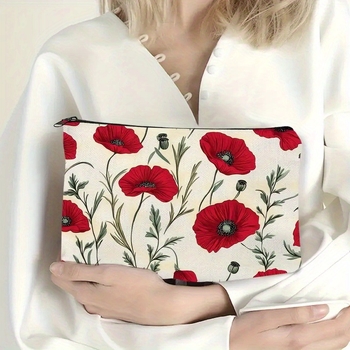 Kosmetikos maišelis su užtrauktuku, nešiojamas laikymo dėklas – tinka kaip pieštukų dėklas ir biuro reikmenų maišelis