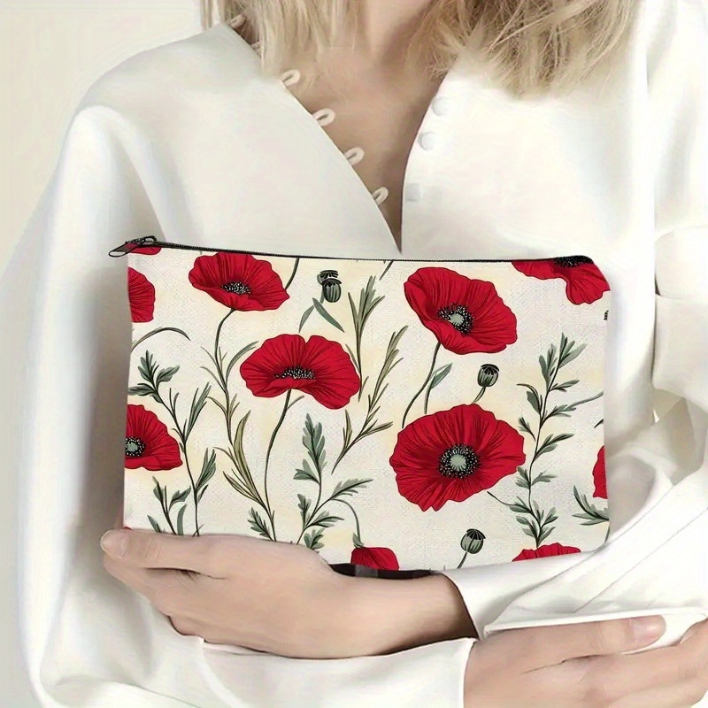 Kosmetikos maišelis su užtrauktuku, nešiojamas laikymo dėklas – tinka kaip pieštukų dėklas ir biuro reikmenų maišelis