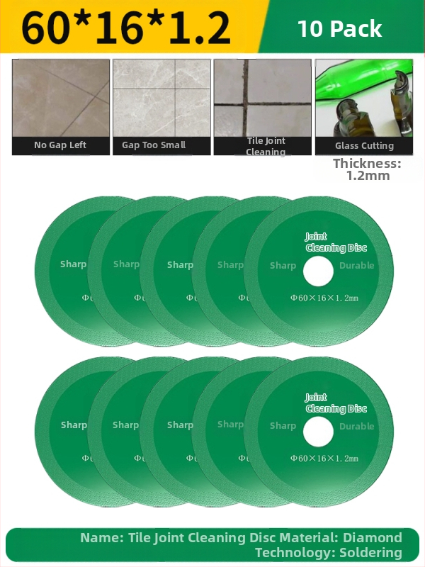 Бразиран диамантен режещ диск за електрическа бормашина — мрамор, керамика и нефрит; премахване и почистване на фуги