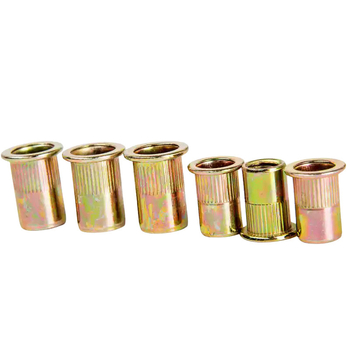 150 бр rivnut с плоска глава и вертикална ребрена повърхност, от обикновена въглеродна стомана, GB/T17880