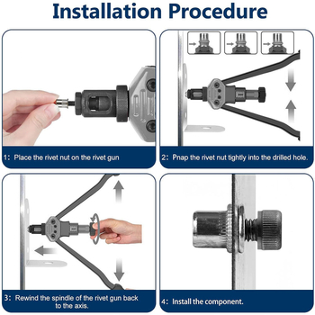 Junjie 300 бр. комплект неръждаеми rivet nut с резба и плоска глава, метрични и дюймови резби, 304 неръждаема стомана, FMK-B