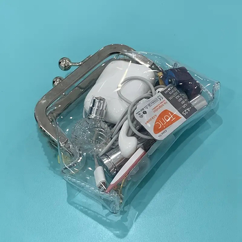 Διαφανές πορτοφόλι από PVC για κέρματα – φορητό μίνι τσαντάκι, αδιάβροχο, κορεατικού στυλ, για ταξίδια και γυναικεία αποθήκευση