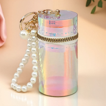 Θήκη κραγιόν από PVC με κρίκο-κλειδί - δημιουργική αποθήκευση κραγιόν, αξεσουάρ κρεμάστρας, στυλ φρέσκο και γλυκό, λανσάρισμα 2025, προσαρμόσιμο