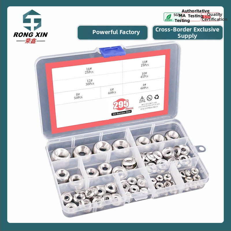 Šaibe s konusnom glavom, od nehrđajućeg čelika 304, sjajan završni sloj, DIN 988, Klasa A, 295 kom.