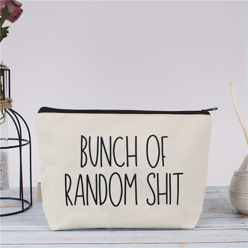 Drobės užtrauktukų krepšelis kosmetinėms ir pieštukams, dvipusė spauda, logotipo spauda, šiluminis perdavimas