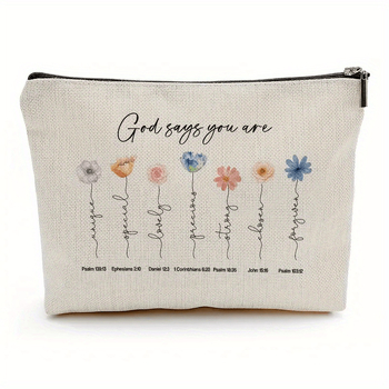 Audinių kosmetinė su užtrauktuku ir šilumos perdavimo spauda