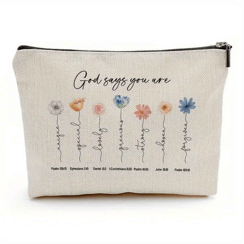 Audinių kosmetinė su užtrauktuku ir šilumos perdavimo spauda