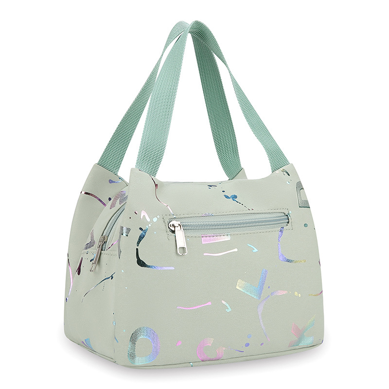 Nylon női kézitáska üzleti utazásokhoz, belső nylon bélés, cipzáras zárás, belső cipzáras zseb, vízszintes négyzet alakú forma, puha anyag