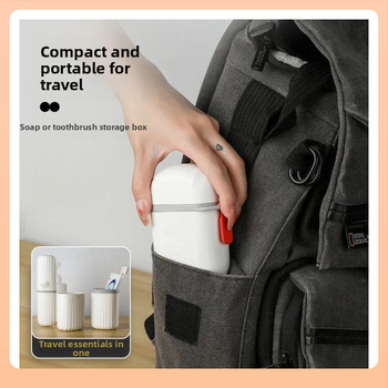 Κουτί σαπουνιού με καπάκι, διπλού επιπέδου σχεδιασμός, λειτουργία αποστράγγισης, φορητό για ταξίδια