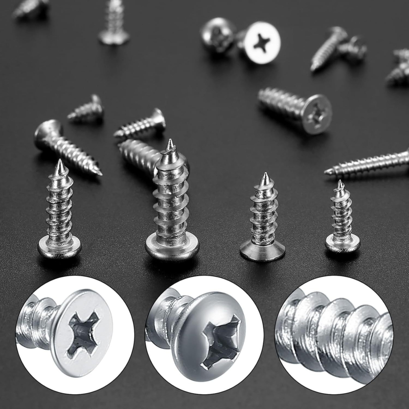 990 бр. самонарезни винтове с кръстосана глава и жлеб, 304 неръждаема стомана, GB845/GB846