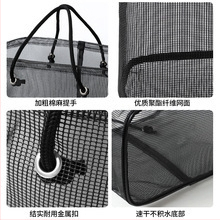 Кошница за баня, голям капацитет, преносима дренажна кошница, пластмасова, за съхранение на аксесоари за баня и спортни принадлежности за плуване