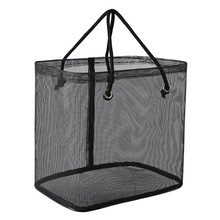 Кошница за баня, голям капацитет, преносима дренажна кошница, пластмасова, за съхранение на аксесоари за баня и спортни принадлежности за плуване