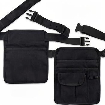 Τσαντάκι μέσης σερβιτόρου – κυβικού σχήματος, Oxford ύφασμα, πολυ-λειτουργική, μοντέρνο στυλ απλότητας