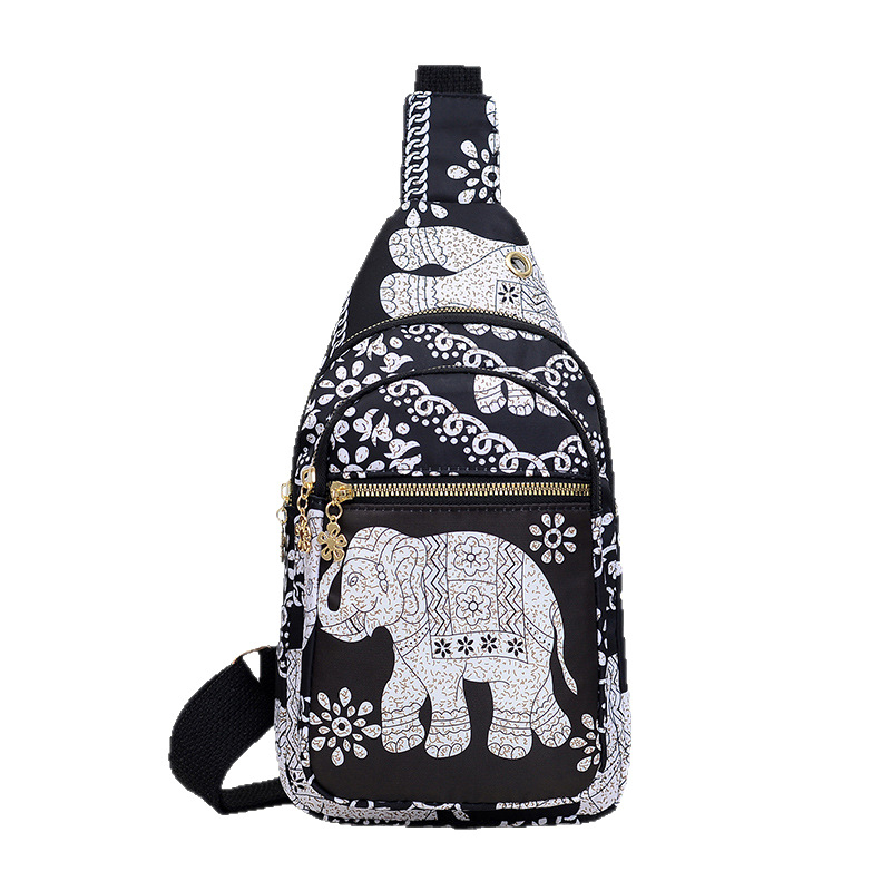 Vyrų krūtinės krepšys – nailonas; atsparus dėvėjimui; pamušalas poliesteris; pavasaris 2024; vyrams