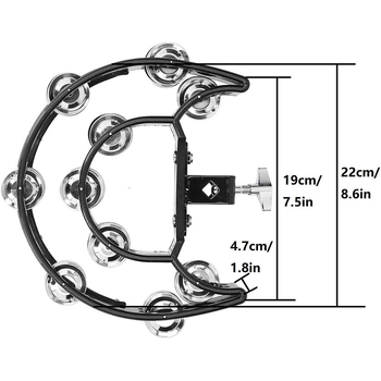 Dvigubo eilių plastikinis riklis bubnų komplektui – vaikams 4–6 metai