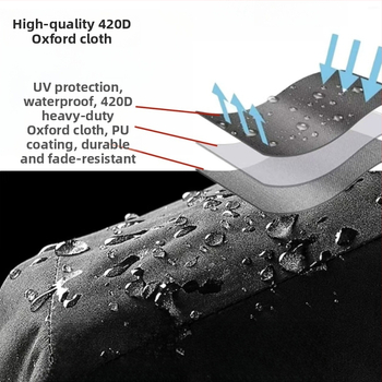 Покривка за барабани, водоустойчива, UV защита, полиестерна материя с подплата, извита презрамка.