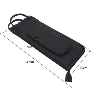 Τσαντάκι για μπαστούνια τυμπάνου, επενδεδυμένο εσωτερικά, Oxford ύφασμα, μοντέλο DT-06, για σετ τύμπανων