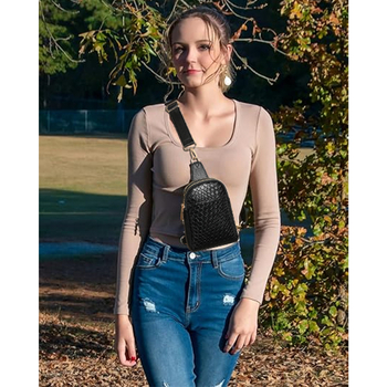 PU odos crossbody rankinė moterims, gatvės stilius, užtrauktukas, laminuotas vidus, pavasaris 2025