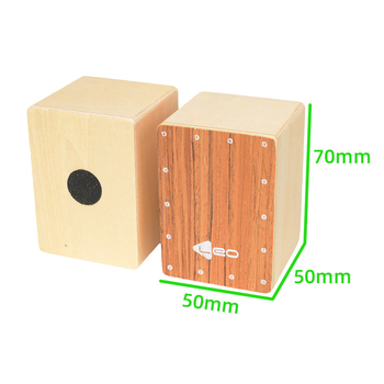 leo SH10 Μίνι Cajón – Ξύλινο κρουστό όργανο με άμμο, σετ με ξύλινο σωλήνα άμμου και άμμο-αβγό, συσκευασία: σακούλα PE + χαρτοκάρτα