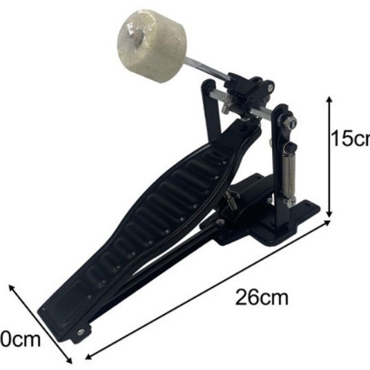 Peng Yu pedal bas pentru set de tobă, din aliaj de aluminiu și fier, pedală unică, model: Copiii calcă ciocanul