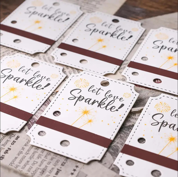 Vjenčana čestitka s retro stilom i tiskom