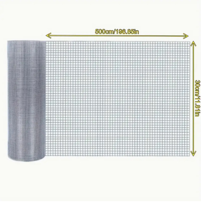 Cinkuotas suvirintas vielinis tinklas ritinyje — atvirumo dydis: 1; vielos skersmuo: 1; tarnavimo laikas: 1