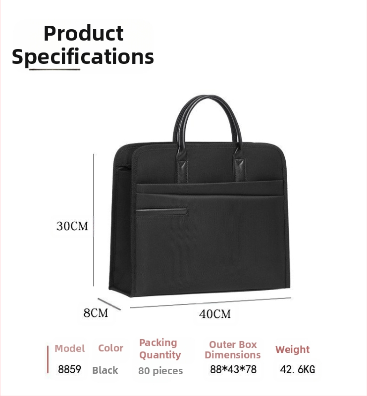 Документоносна чанта от нейлонова мрежа, тип запечатване, голям капацитет за офисно съхранение