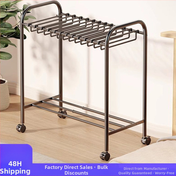 Kelnų laikymo stovas, grindinis, išimamas, daugiafunkcis, plieninių vamzdžių + PP konstrukcija, minimalistinis stilius