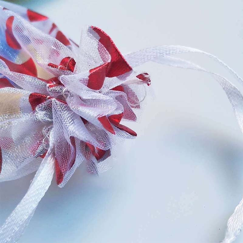 10 бр. Мрежести торбички за подаръци със сърцевидни мотиви за Свети Валентин (Материал: Cortical; Специална опаковка: подаръчна опаковка; Ниво на опаковка: Друго; Марка: Друго)