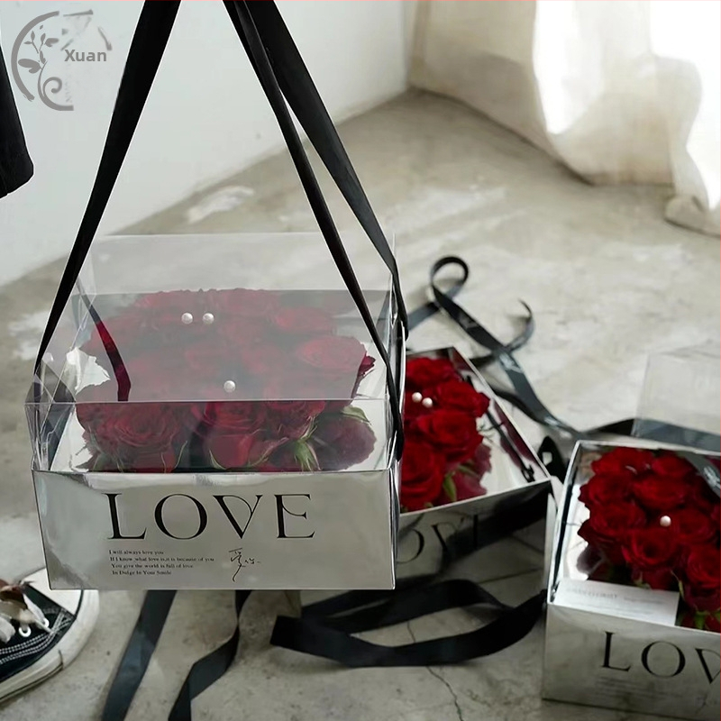 Сгъваема огледална кутия за подаръци и цветя, хартия