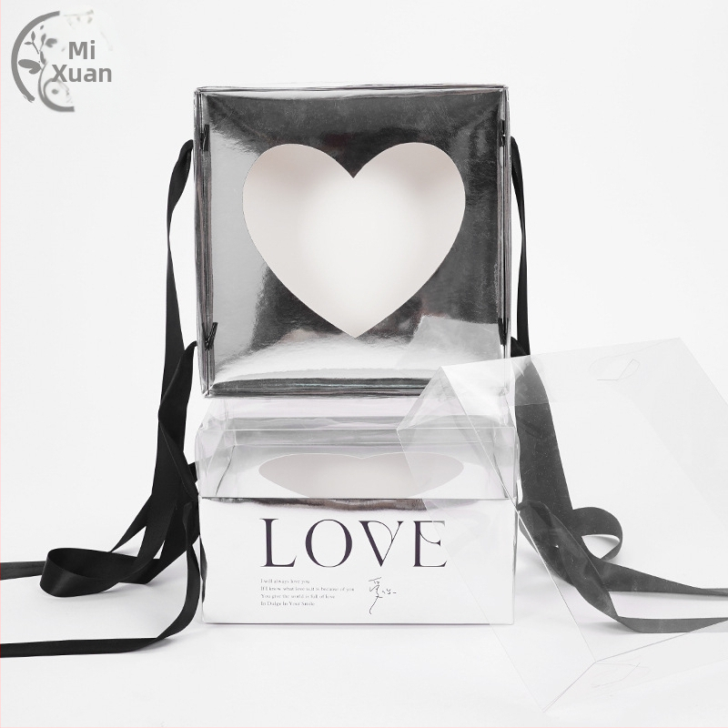 Сгъваема огледална кутия за подаръци и цветя, хартия