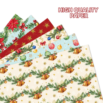 Χριστουγεννιάτικη διακόσμηση χαρτιού δώρου με καμπάνα και κλαδάκι ελάτης – Μοντέρνο μινιμαλιστικό στυλ; Μάρκα: Yixiu; Υλικό: Σύνθετα Υλικά; Κωδικός Προϊόντος: AL 825174037720