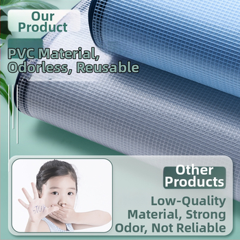 A3 документна чанта с цип, прозрачен PVC материал, водоустойчива, голям капацитет, мрежест дизайн