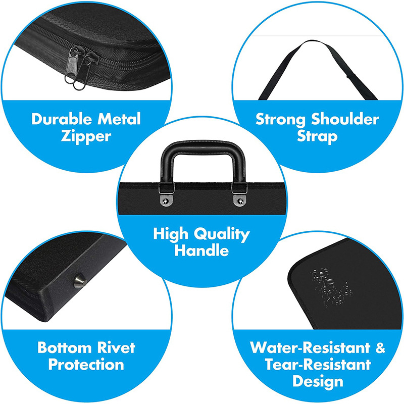 Персонализиран артистичен кейс за рисувателни дъски – водоустойчив 600D оксфордски плат, модел GJ9520, възможност за персонализация, печат на лого