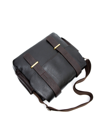 Muška crossbody messenger torba, PU materijal, vodootporna, podstava od poliestera, za poslovna putovanja