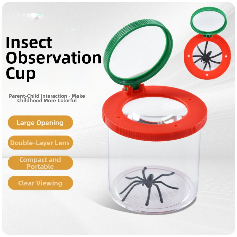 Vabzdžių stebėjimo dėžutė mokiniams – švietėjiškas lauko žaislas su didinamuoju veidrodžiu