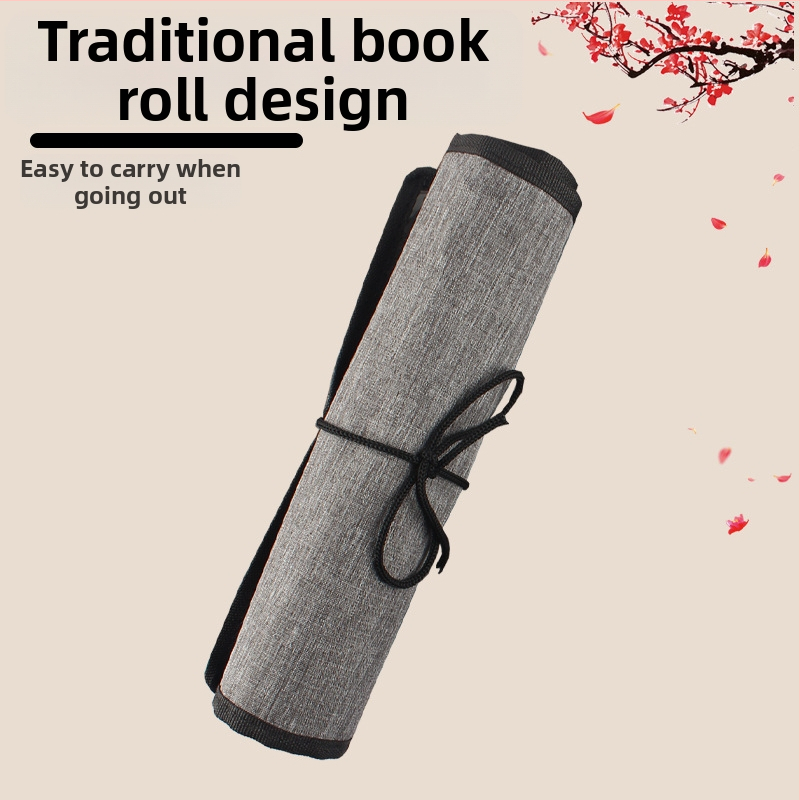 Polyesterový rol na štetce pre 24 štetcov – na olejové, gouache a akvarelové štetce